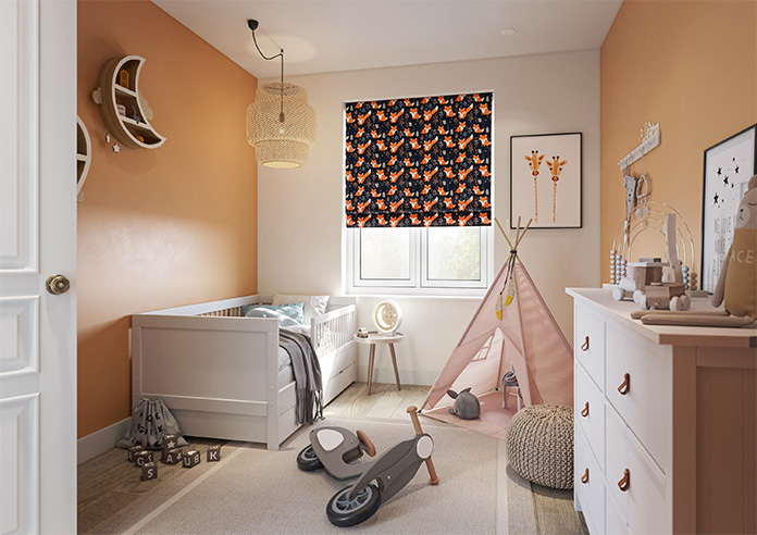 Foxy Friends, Ginger - Motorised Roman Blind - Image 6